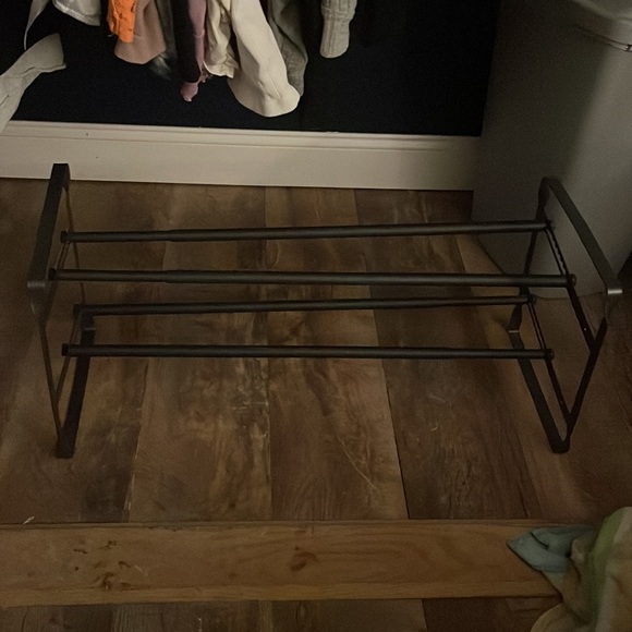 New Condition Adjustable Shoe Rack With 2 Shelves - Picture 4 of 8